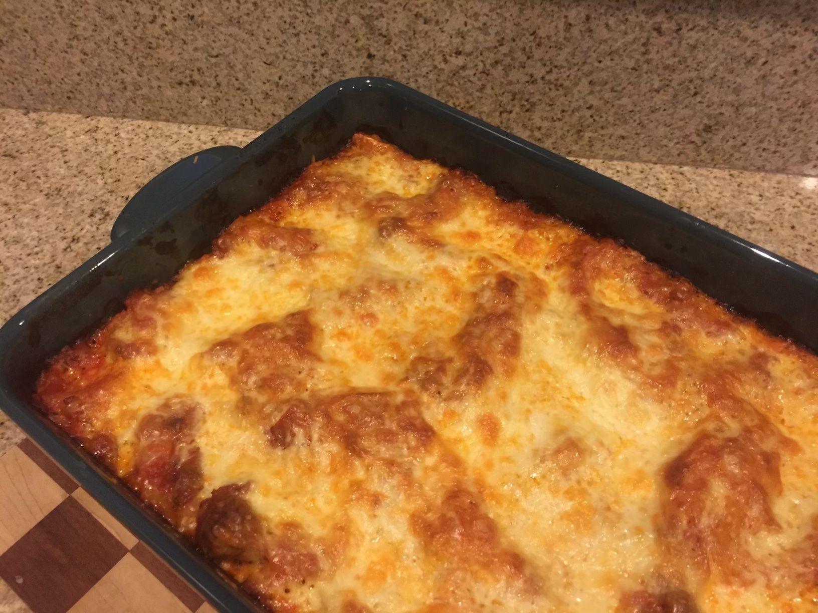 Lasagna - freshly out of the oven